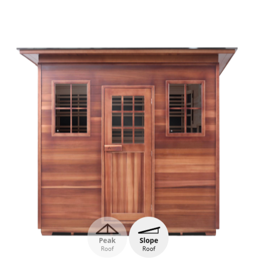 Enlighten SIERRA - 8 Slope Indoor/ Outdoor Infrared Sauna 16680