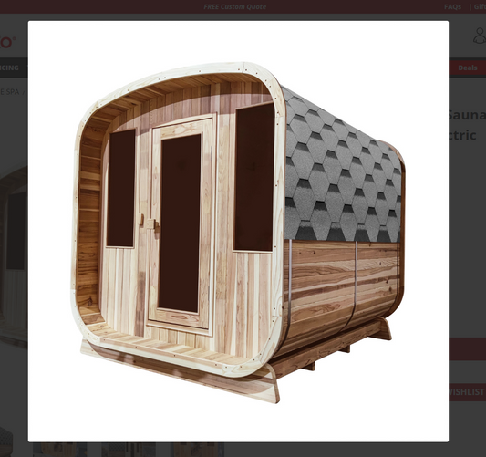 Aleko Outdoor Rustic Cedar Square Sauna 6 Person 6 kW UL Certified Electric Heater-SRCE6HULU-AP