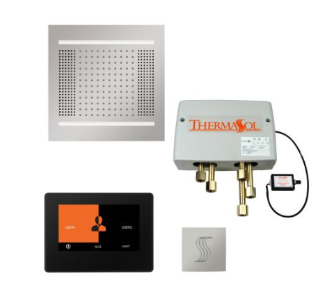 ThermaSol TWPH147S ThermaTouch 7"| Digital Shower Valve| HydroVive 14"| SteamVection| Steam Shower Pkg