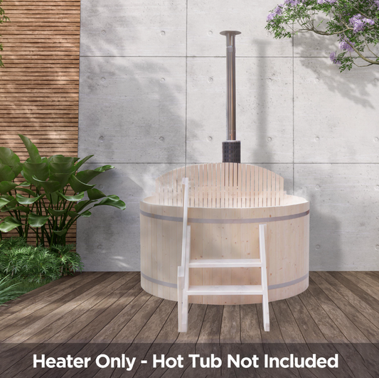 Aleko | Internal Wood-Burning Hot Tub Heater | Equivalent to 10-15kW Electronic Heater | KITSTOVECMY2-AP
